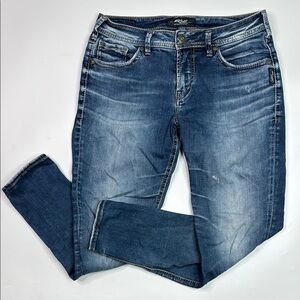 Silver Jeans Avery Ankle Skinny Jeans Size 28x27